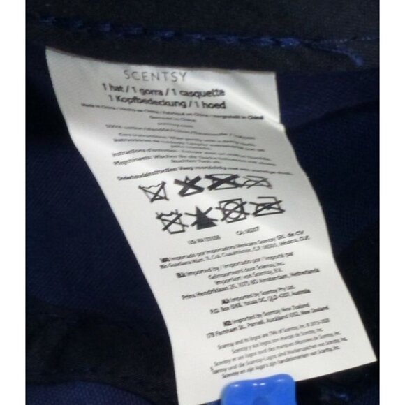 Scentsy Navy Blue Baseball Cap With White Star Embroidery Adjustable Strapback U - Picture 6 of 6